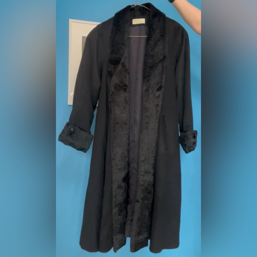 Vintage Pinpoint Fashions 100% wool union made trench coat
